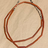 Antique White Hearts, Tube shape, Nigeria