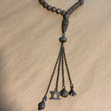 Antique Silver & Olivewood Prayer Strand, Yemen