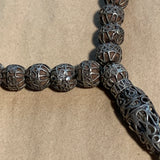 Antique Silver & Olivewood Prayer Strand, Yemen