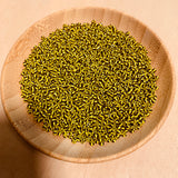 Vintage French 9º Yellow & Black Seed Beads