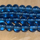 Antique Sapphire Peking Glass Beads