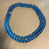 Antique Sapphire Peking Glass Beads