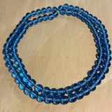 Antique Sapphire Peking Glass Beads
