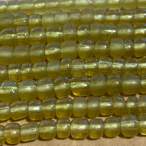 Java Matte Jonquil Glass Beads