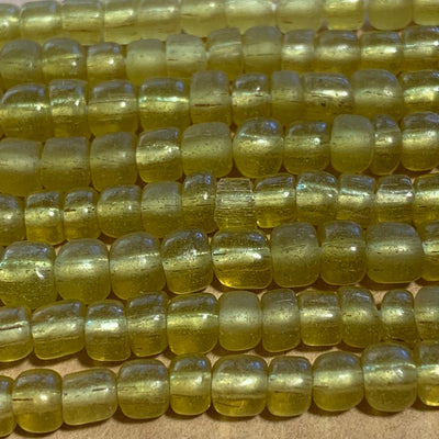 Java Matte Jonquil Glass Beads