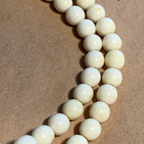Vintage Bone Beads, 6mm from China
