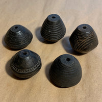Antique Ceramic Spindle Whorl Beads, Dogon