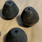 Antique Ceramic Spindle Whorl Beads, Dogon