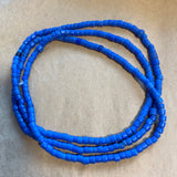 Dark Cornflower Blue Tile Beads