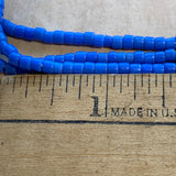 Dark Cornflower Blue Tile Beads