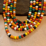 Pressed Glass Fat Saucers, Multi-Color