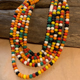 Pressed Glass Fat Saucers, Multi-Color