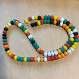 Pressed Glass Fat Saucers, Multi-Color