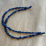 Ancient Lapis & Cobalt Glass Beads, Afghanistan