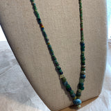 Ancient Blue & Green Glass Beads, Afghanistan