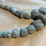 Strand of Ancient Faience Beads, Egyptian