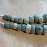Strand of Ancient Faience Beads, Egyptian