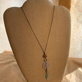 Burmese Lavender Jade Donut Necklace