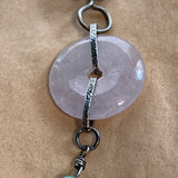 Burmese Lavender Jade Donut Necklace