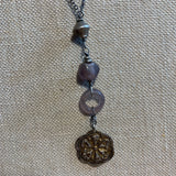 Rare Dogon Purple Glass Necklace by Ruth