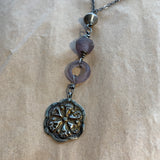 Rare Dogon Purple Glass Necklace by Ruth