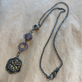 Rare Dogon Purple Glass Necklace by Ruth