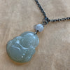 Burmese Lavender Jade Buddha Necklace