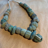Strand of Ancient Faience Beads, Egyptian