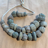 Strand of Ancient Faience Beads, Egyptian