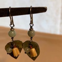 Jade Leaves Earrings