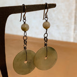 Jade Donuts Earrings