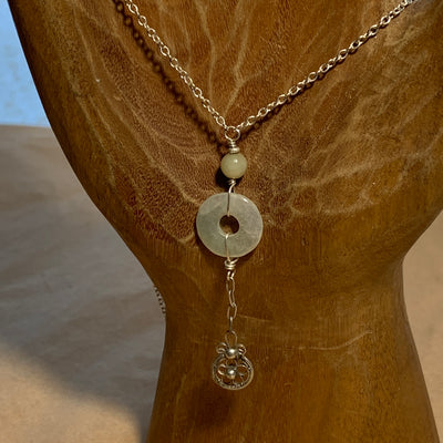 Simple Jade Donut Necklace