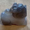 Carved Agate Foo Dog Pendant