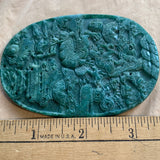 Extra-Large Green Jade Carved Pendant