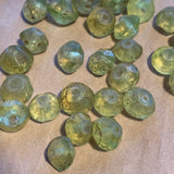 Antique Jonquil Vaseline Beads
