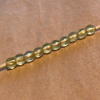 10 Antique Jonquel Glass Beads