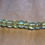 10 Antique Jonquel Glass Beads