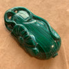 Carved Malachite Pendant, Flower