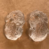 Carved Crystal Foo Dog Pendant