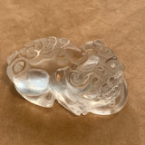 Carved Crystal Foo Dog Pendant
