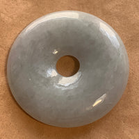 Vintage Lavender Jade Donut Pendant