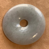 Vintage Lavender Jade Donut Pendant