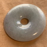 Vintage Lavender Jade Donut Pendant