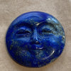 Carved Lapis Moon Face Cab