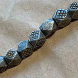 Antique Stamped Cornerless Cube Bead, Morocco
