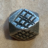 Antique Stamped Cornerless Cube Bead, Morocco