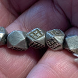 Antique Stamped Cornerless Cube Bead, Morocco