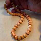 Strand of Rare Antique Nigerian Angel Skin Coral Beads