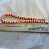 Strand of Rare Antique Nigerian Angel Skin Coral Beads