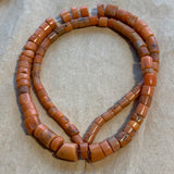 Strand of Antique Salmon Coral, Uzbek